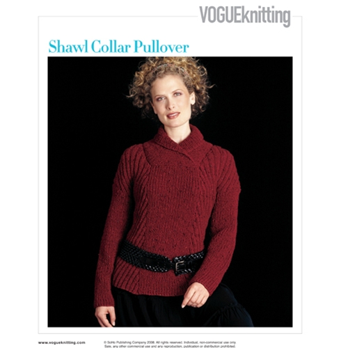 shawl collar pullover women's