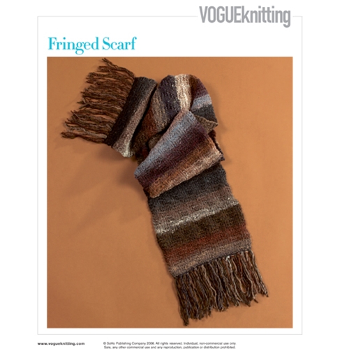 FRINGED SCARF Vogue Knitting