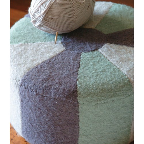 FELTED OTTOMAN COVER Vogue Knitting