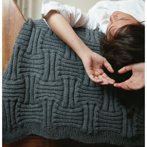 BASKET WEAVE THROW Vogue Knitting