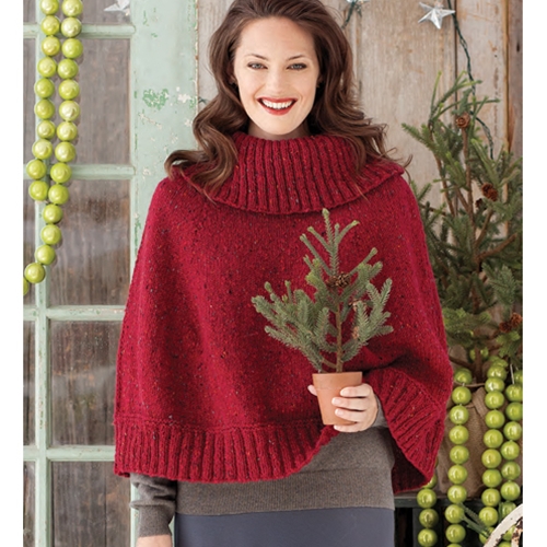 Cowl Neck Cape – Vogue Knitting