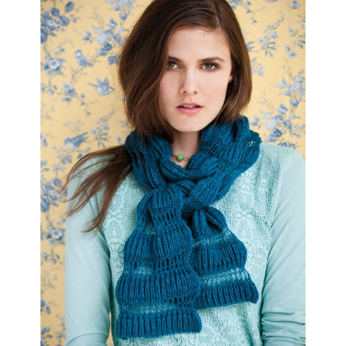 FISHERMAN RIB SCARF – Vogue Knitting