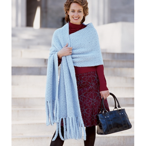 FRINGED SHAWL Vogue Knitting