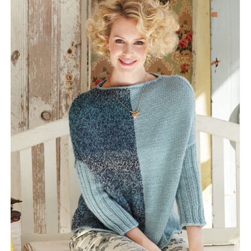 Bicolor Pullover – Vogue Knitting