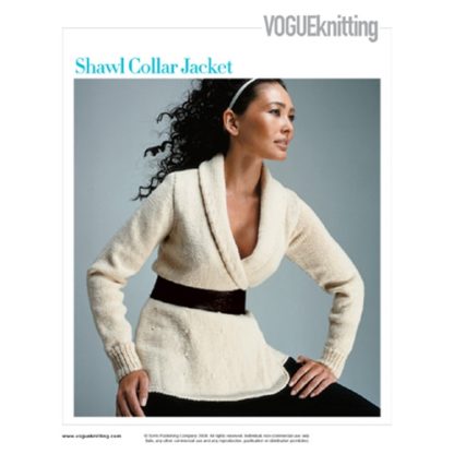 shawl collar knit jacket