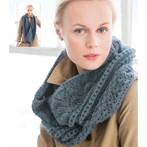 TEXTURED INFINITY COWL – Vogue Knitting