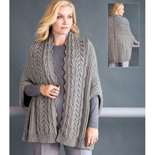 COCOON-LIKE COVERUP – Vogue Knitting