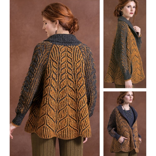AMBER LEAFY COAT – Vogue Knitting