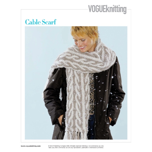 CABLE SCARF Vogue Knitting