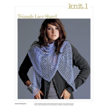 TRIANGLE LACE SHAWL – Vogue Knitting