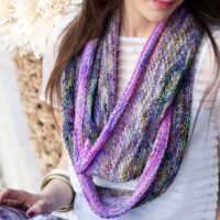 PURPLE & PINK EXTRA LONG COWL
